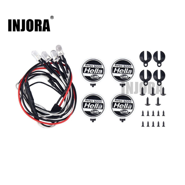 2/4PCS Round LED Light Covers for 1/10 RC Car