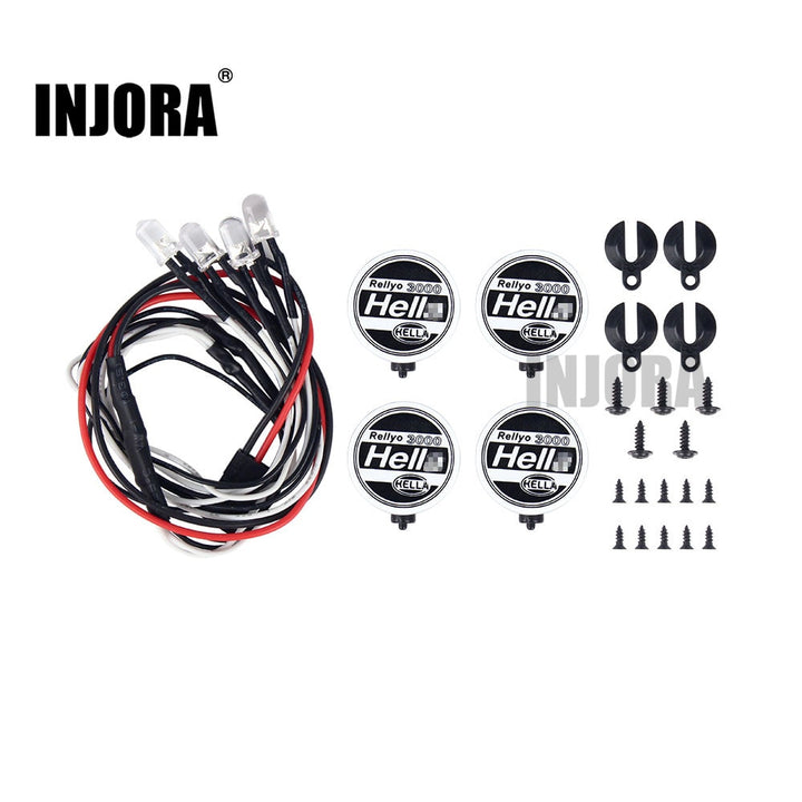2/4PCS Round LED Light Covers for 1/10 RC Car