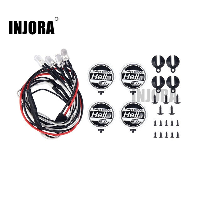 2/4PCS Round LED Light Covers for 1/10 RC Car