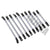 10 Pcs silver Link with black Rod Ends top