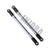 2 Pcs silver Link with black Rod Ends right
