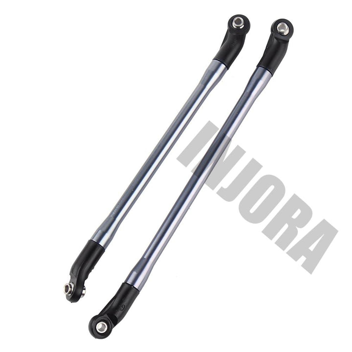 2 Pcs silver Link with black Rod Ends left
