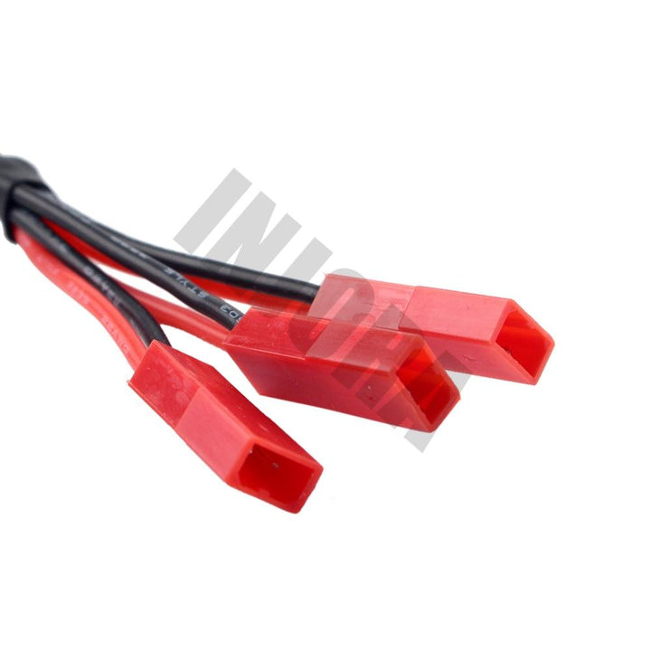 3 red rc car plugs