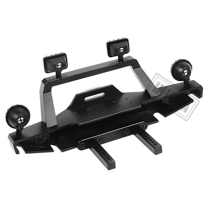 Metal Front Bumper with LED Light for Traxxas TRX-4 Sport 82024-4 - INJORA