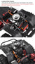 INJORA F82 V8 Simulate Engine Motor Cooling Fans Radiator for 1/10 RC Crawler