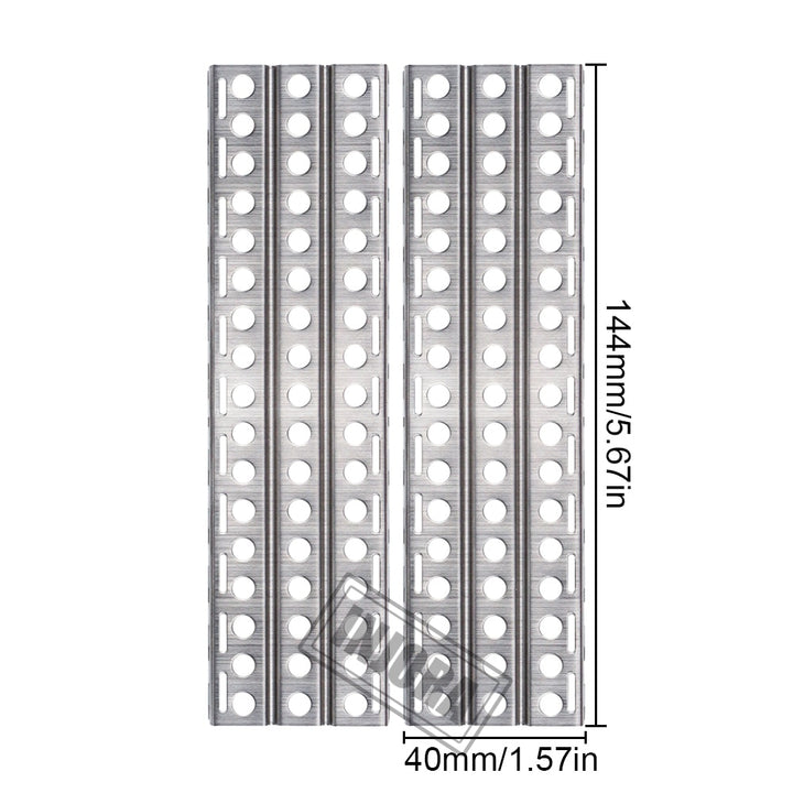 2pcs 144*40mm Metal Sand Ladder Recovery Boards for 1/10 RC Crawler