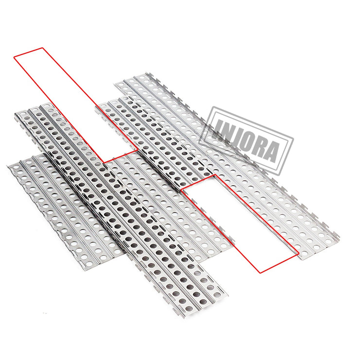 2pcs 144*40mm Metal Sand Ladder Recovery Boards for 1/10 RC Crawler