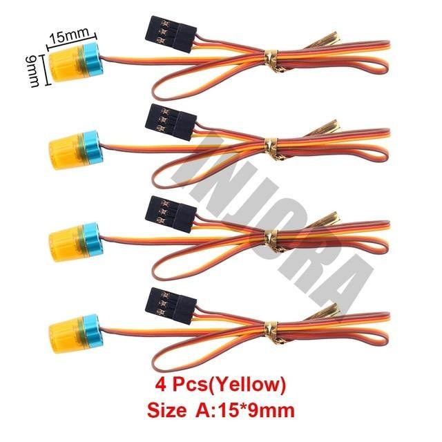 4PCS LED Lights Set, Strobing-blasting/Flashing/Rotating Mode for Tamiya Tractor