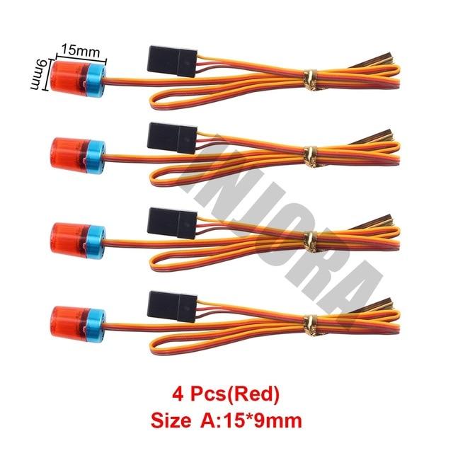 4PCS LED Lights Set, Strobing-blasting/Flashing/Rotating Mode for Tamiya Tractor