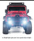 INJORA Black Metal Front Bumper with Lights for TRX4 SCX10 & SCX10 II