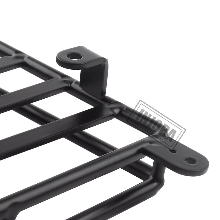 245*150mm Luggage Carrier Roof Rack with LED Light Bar for 1/10 RC Crawler