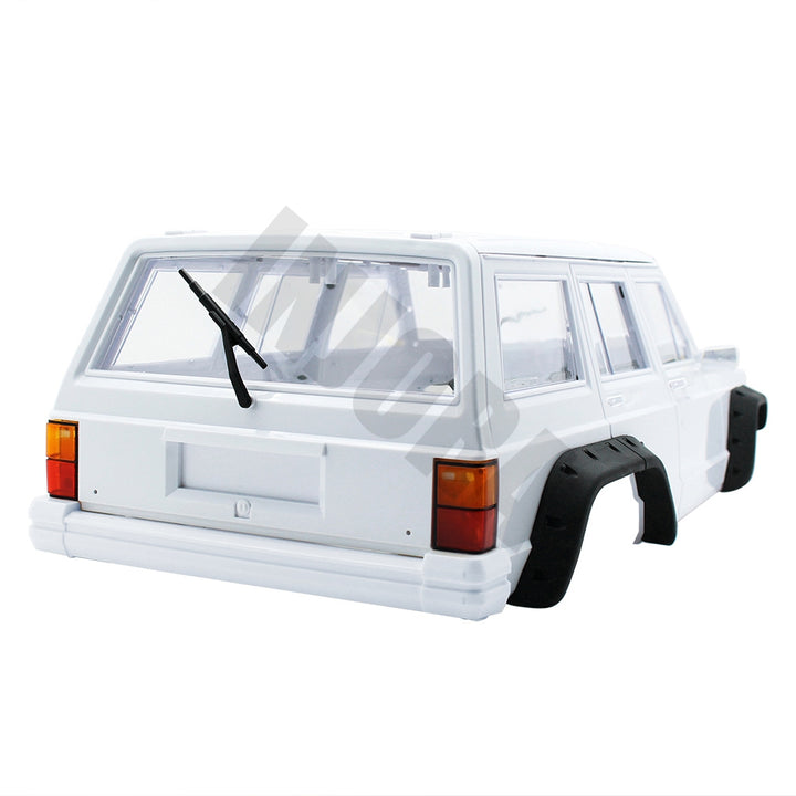 313mm/12.3" Wheelbase White Cherokee Body Shell for 1/10 RC Crawler