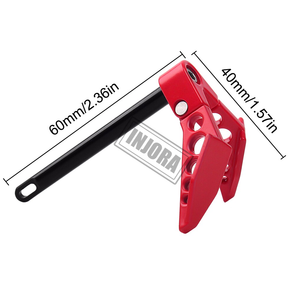 INJORA 60*40mm Metal Foldable Winch Earth Anchor Decor for 1/10 RC Cra