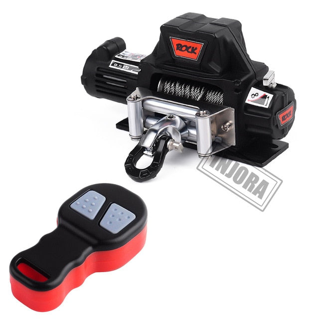 black Winch With Remote control front