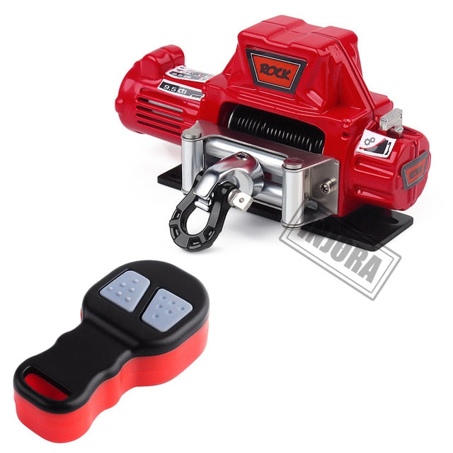 Red Winch With Remote control front