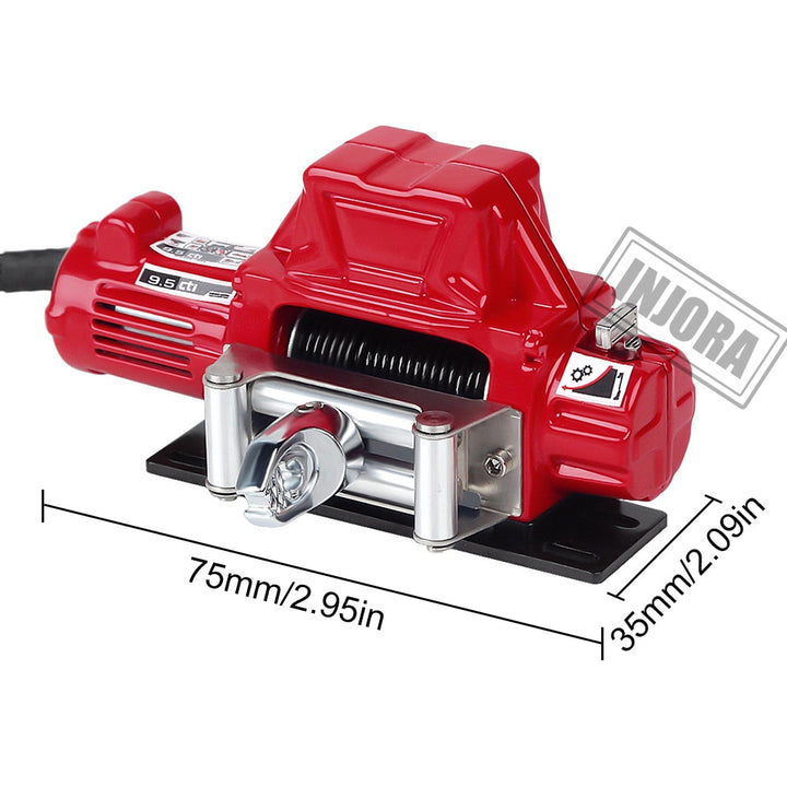 Red Winch front with size markings