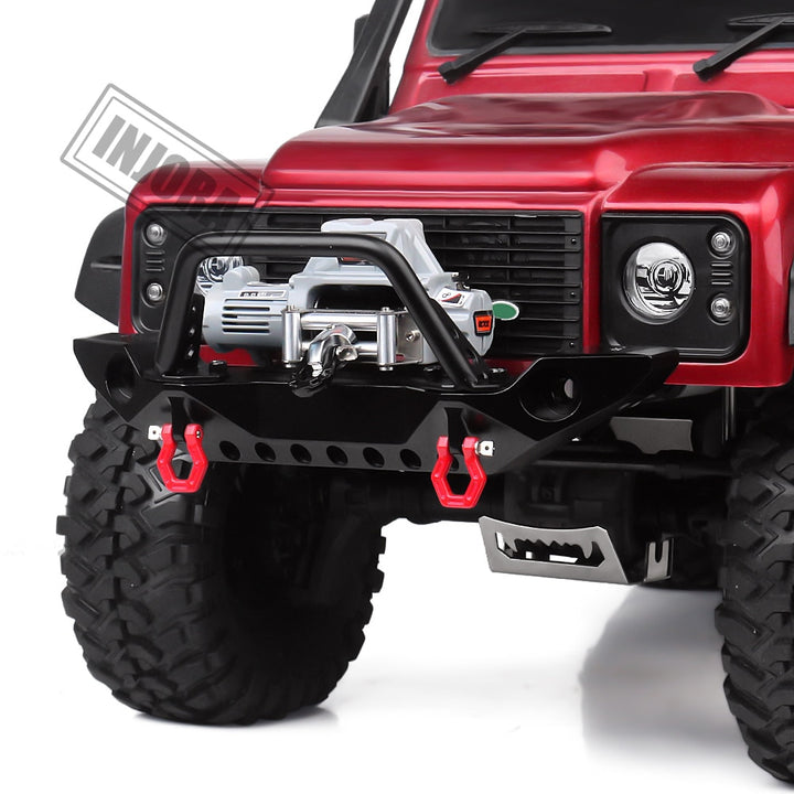 grey winch on a red traxxas trx4