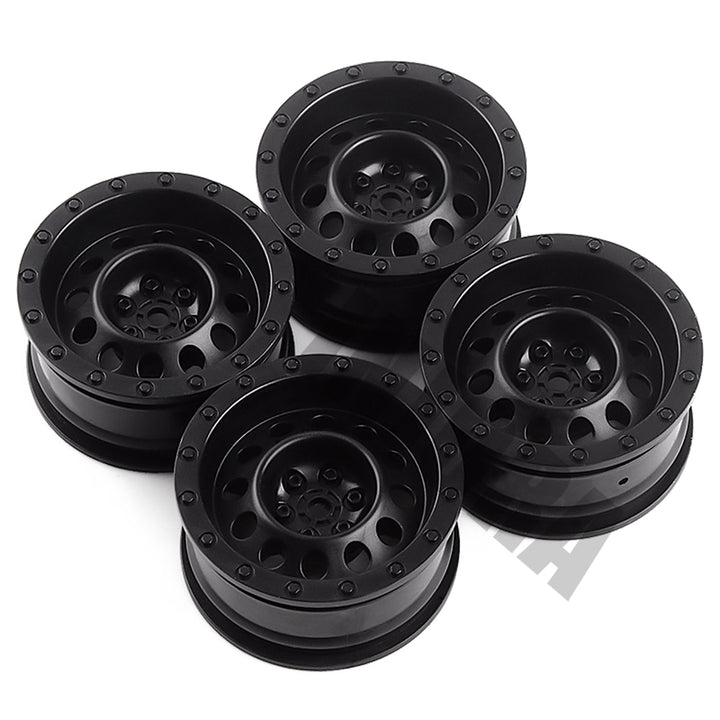 4PCS 1.9" 12-hole Plastic Beadlock Wheel Rims for 1/10 RC Rock Crawler