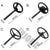 4 pcs different Steering Wheel side with dimension markings