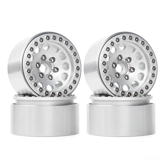 4PCS 1.9" Aluminum Alloy Beadlock Wheel Rims for 1/10 RC Crawler