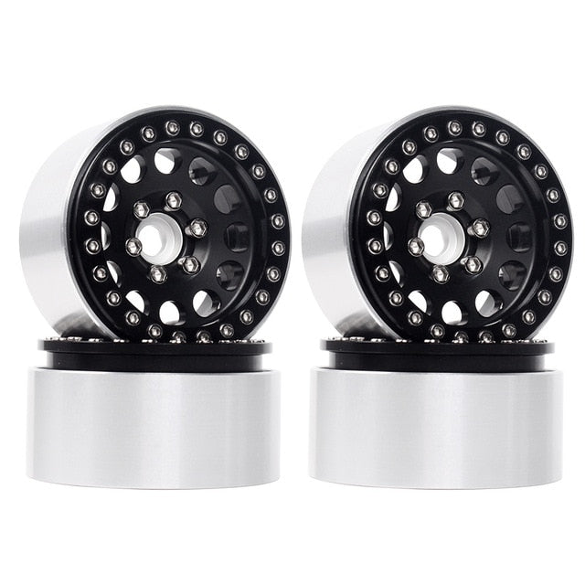 4PCS 1.9" Aluminum Alloy Beadlock Wheel Rims for 1/10 RC Crawler