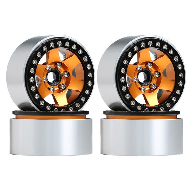 4PCS 6-spoke golden Beadlock Wheel Rims