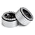 2pcs 6-spoke Silver and black Beadlock Wheel Rims