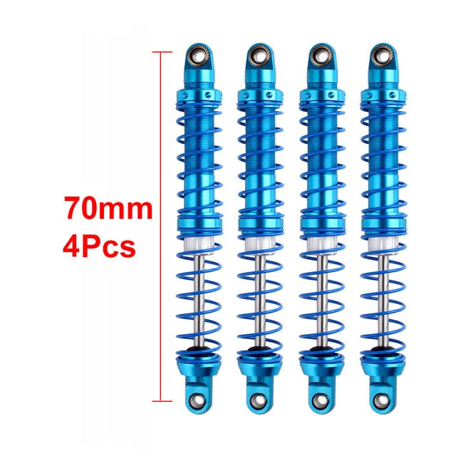 4pcs 70mm blue Oil Adjustable Metal Shock Absorbers front
