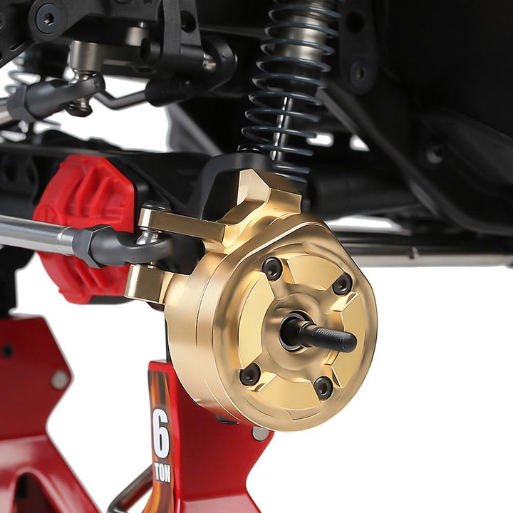 2PCS Brass Portal Steering Knuckle Housing Set for SCX10 III AXI03007