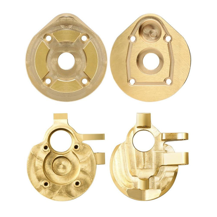 2PCS Brass Portal Steering Knuckle Housing Set for SCX10 III AXI03007