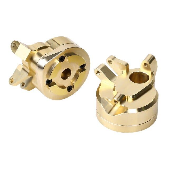 2PCS Brass Portal Steering Knuckle Housing Set for SCX10 III AXI03007