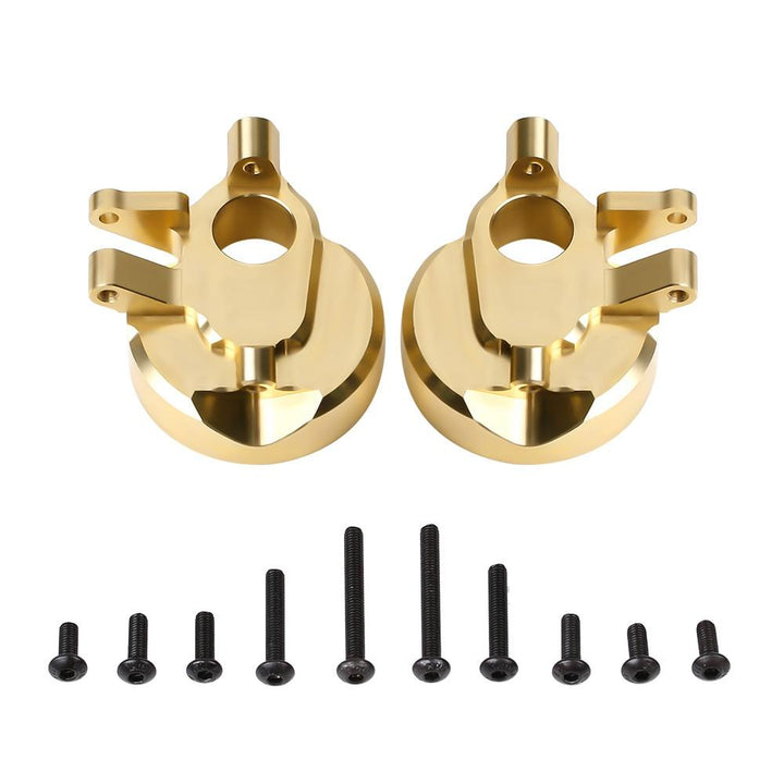 2PCS Brass Portal Steering Knuckle Housing Set for SCX10 III AXI03007
