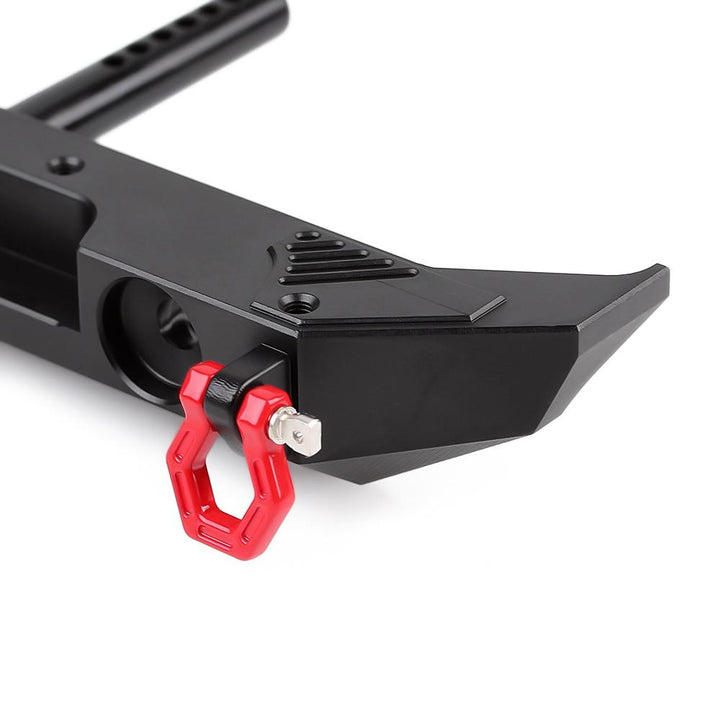 Metal Rear Bumper & Back Hitch Carrier Rack for SCX10 Jeep Wrangler - INJORA