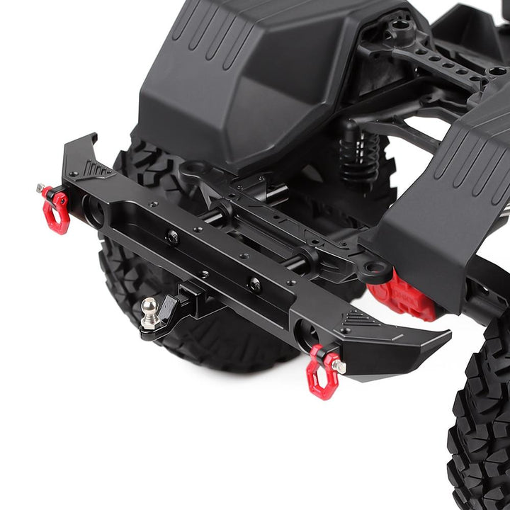 Metal Rear Bumper & Back Hitch Carrier Rack for SCX10 Jeep Wrangler - INJORA