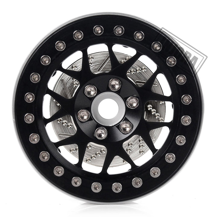 2PCS Silver Anodized Brass Brake Disc Weights for 1.9" 2.2" Wheels