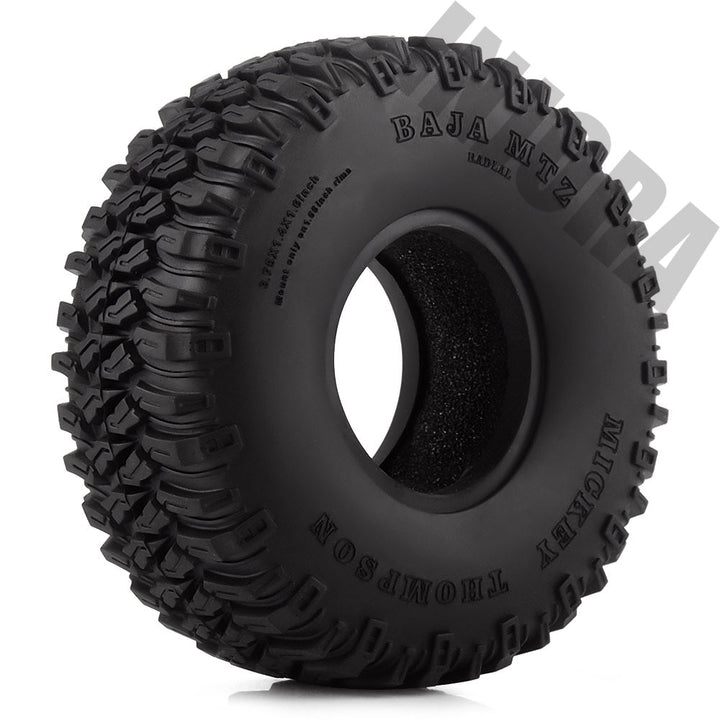 4PCS 1.55" 90*35mm Soft Rubber Wheel Tires for 1/10 RC Rock Crawler