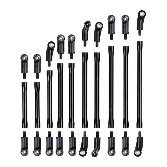 10 Pcs black Link with black Rod Ends bulk parts