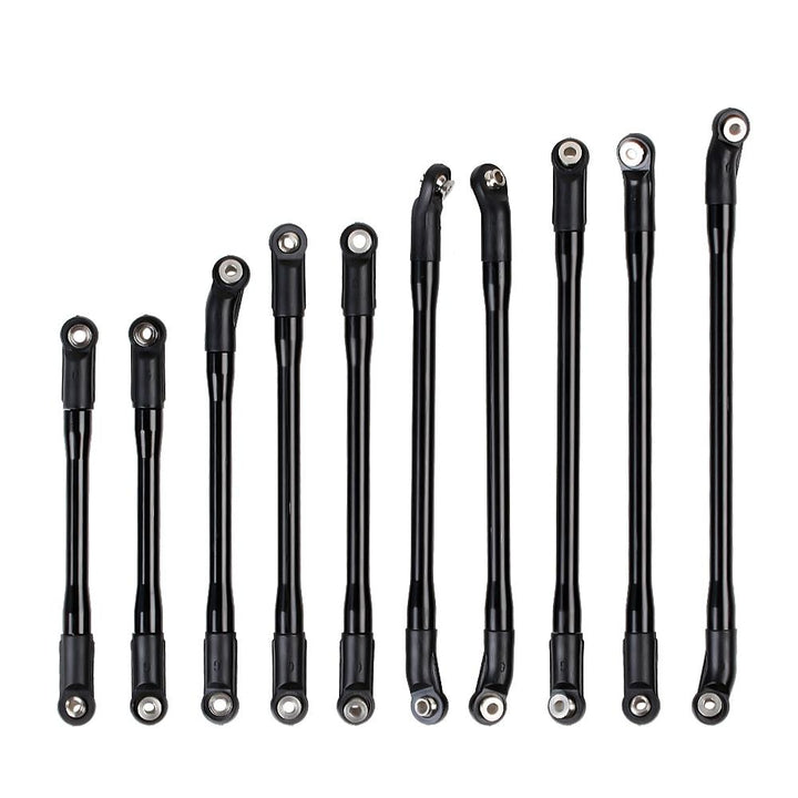 10 Pcs black Link with black Rod Ends front