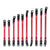 10 Pcs Red Link with black Rod Ends front