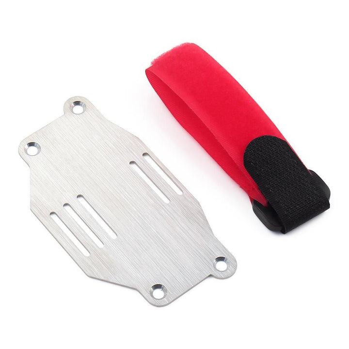 Stainless Steel Chassis Armor Axle Protector Skid Plate for Traxxas TRX-6 G63 - INJORA
