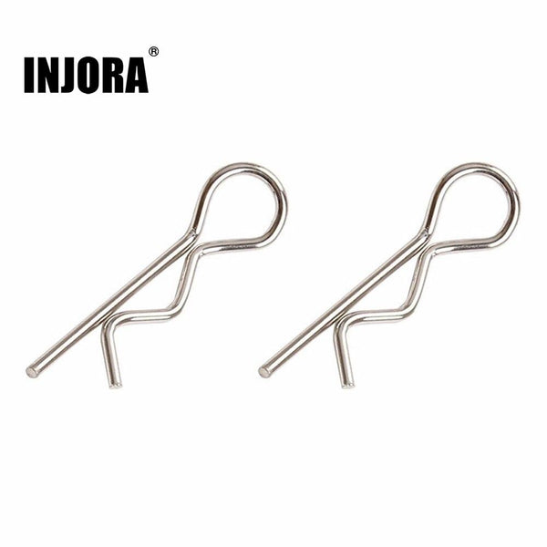 50Pcs Metal Body Shell R Clips Pin for 1/10 RC Model