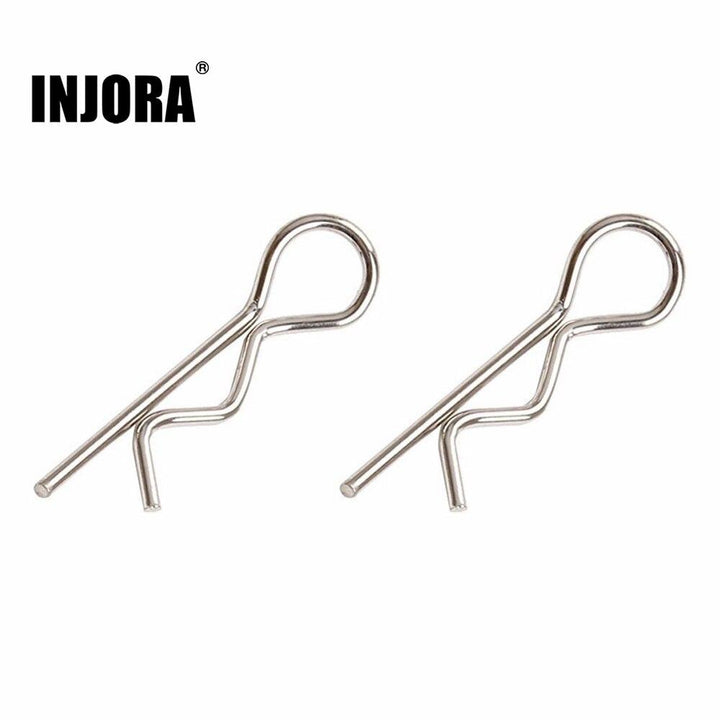 50Pcs Metal Body Shell R Clips Pin for 1/10 RC Model