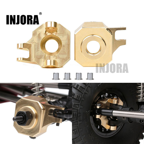 2PCS Brass Front AR44 Steering Knuckles for 1/10 RC Crawler