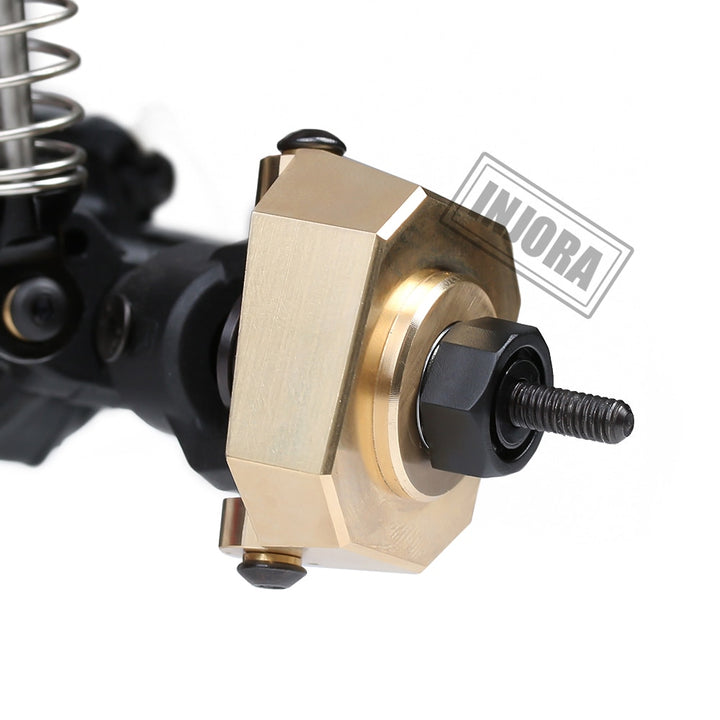 2PCS Brass Front AR44 Steering Knuckles for 1/10 RC Crawler
