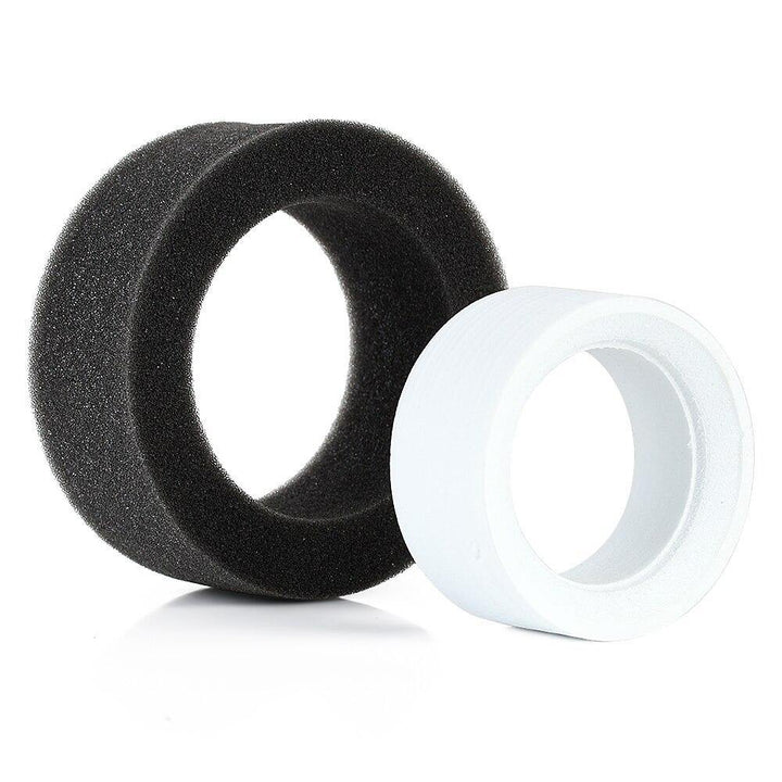 a Grey Sponge Dual Foam and a white Sponge front it