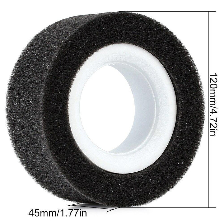 a grey Sponge Dual Foam Front with dimension markings