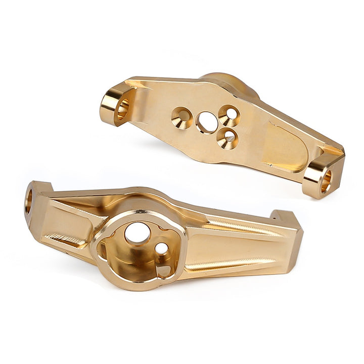 2PCS Brass Counterweight Front Caster Blocks Portal Drive for TRX-4 TRX-6