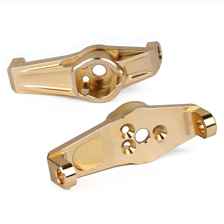 2PCS Brass Counterweight Front Caster Blocks Portal Drive for TRX-4 TRX-6