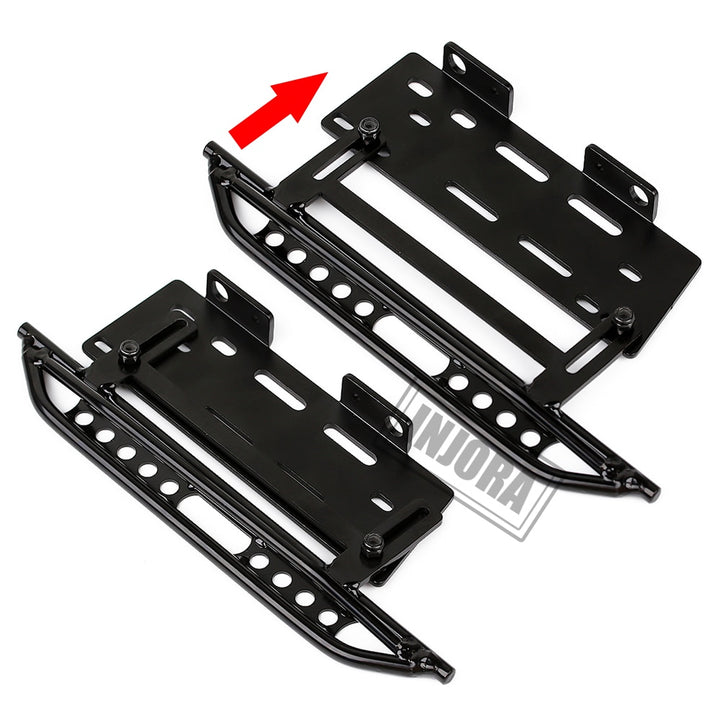 2PCS RC Car Rock Sliders Metal Pedal for Axial SCX10 II 90046