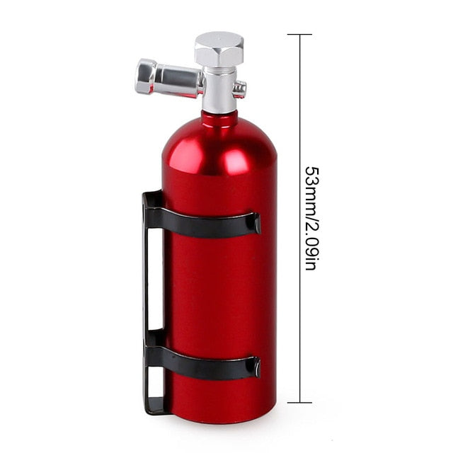 Mini Red Fire Extinguisher, with size marking